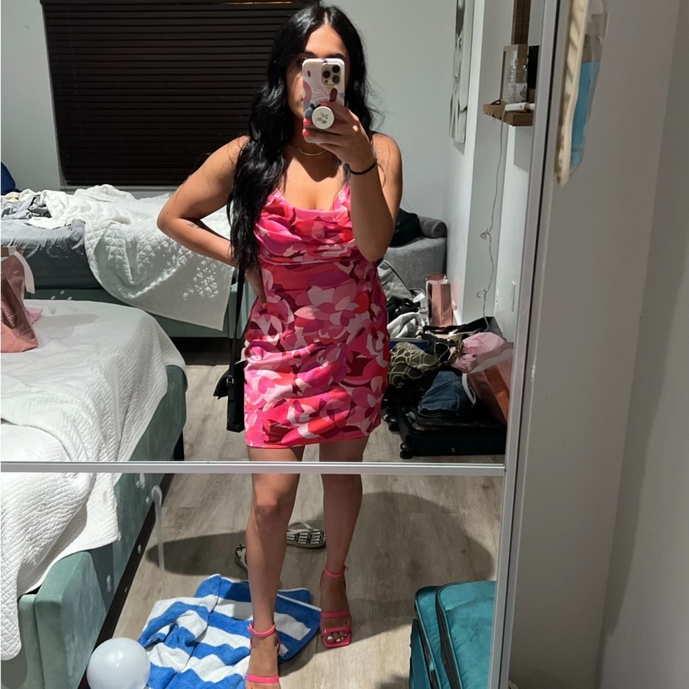 Babe Hotline Dress Pink
